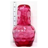 Fenton cranberry coin dot tumble up set