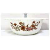 Vntg Pyrex country autumn casserole dish