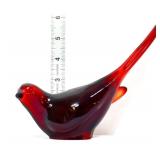 Fenton amberina bird of happiness figure