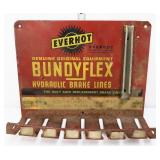 Vntg metal BundyFlex Brake Lines store adv hanger
