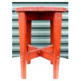Vintage round wood plant stand