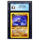 Graded 2000 Pokemon Dark Machamp 1st Edition card