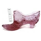 Fenton pink shoe with roses