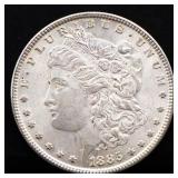 1885 Morgan silver dollar
