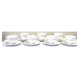 Lot of 14 Royal Daulton Richelieu cups & saucers