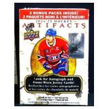 Sealed 2024 Upper Deck hockey artifacts set in box
