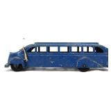 Vntg blue Metal Masters streamline bus see pics