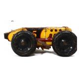 Vntg Marx key wind yellow #5 racer