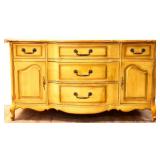 Vintage French 5 drawer 2 door buffet
