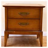 MCM 2 drawer nightstand