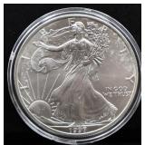 1997 silver eagle coin