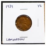 1939 Lincoln penny