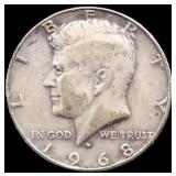 1968 Kennedy half dollar
