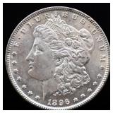1896 Morgan silver dollar