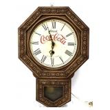 Electric Coca Cola schoolhouse style clock