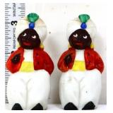 Vntg Americana 3in figural salt/pepper set