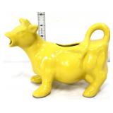 Yellow figural cow creamer