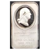 1oz George Washington silver bar
