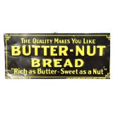 Vntg metal 13.25x5.75 Butter Nut Bread adv sign