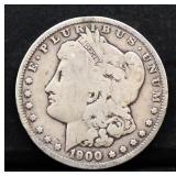 1900O Morgan silver dollar