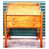 Vintage drop front secretary desk see photos