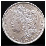 1879 Morgan silver dollar