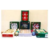 MIxed estate Christmas ornament lot