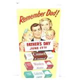 Vntg Remember Dad cigarette paper adv