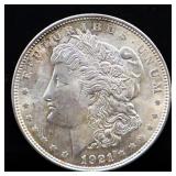 1921 Morgan silver dollar
