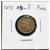 1873 3 cent nickel