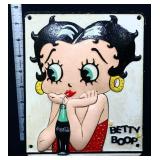 Cast iron Betty Boop plaque