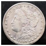 1897S Morgan silver dollar
