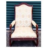 Vintage rocking chair with floral fabric see pics