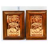 Pair 1 door boxes w/ metal punched fronts