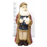 Fenton 9in patriotic Santa holding white kitten