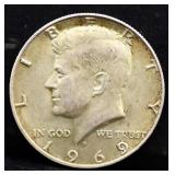 1969 Kennedy half dollar