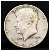 1967 Kennedy half dollar