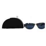 Pair black sunglasses with case