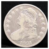 1831 bust half dollar