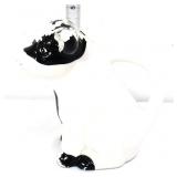 Vintage black & white cow cream pitcher