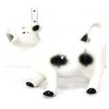 Vintage black & white cow creamer