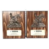 Pair NHRA award plaques