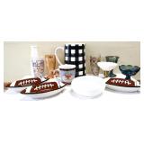 MIxed estate lot, inc football bowls