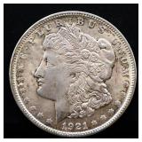 1921 Morgan silver dollar