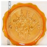 Marigold carnival 12in iris & herringbone platter