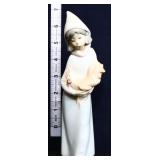 Lladro Shepherdess With Rooster lady figure