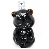 Fenton black teddy bear with roses
