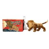 Vntg Alps Roaring Lion key wind toy w/ box