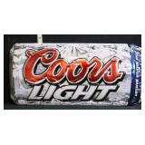 Metal embossed Rooney Coors Light can sign
