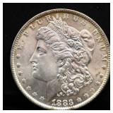 1883O Morgan silver dollar